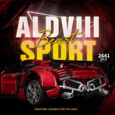 AUDI R8 Red Beast, Large Rear Wing (2641 Pcs) - BAV BRICK